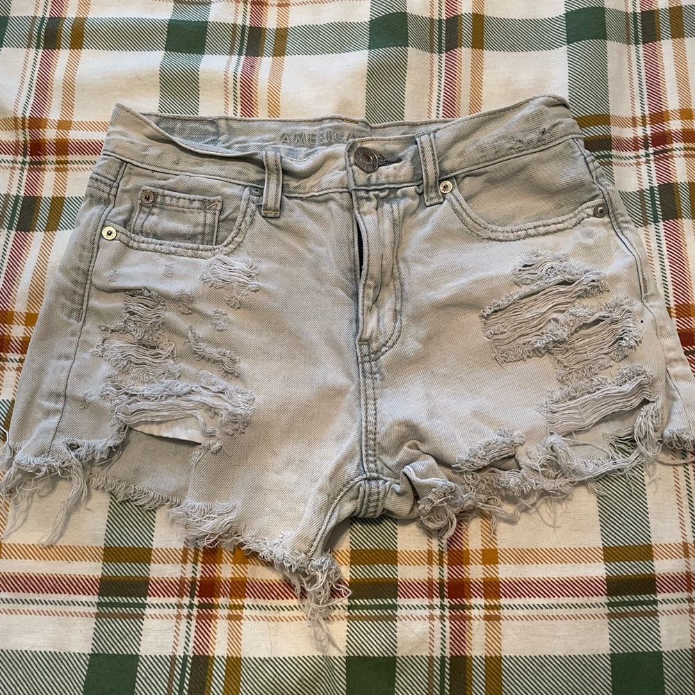 American Eagle light wash jean shorts